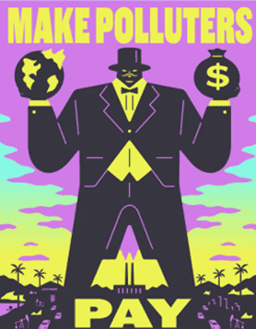 Make polluters pay flyer